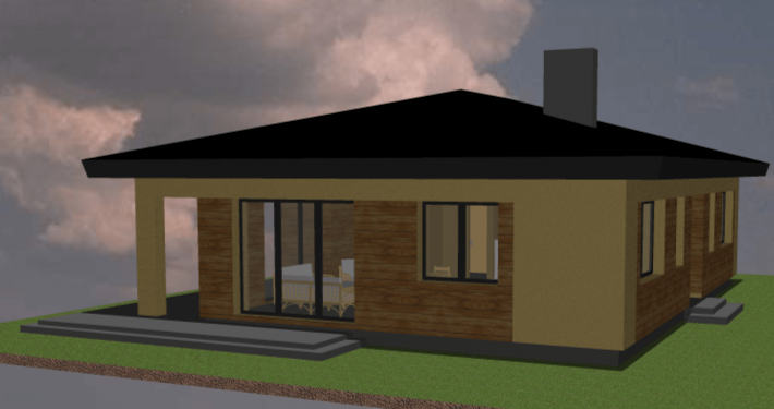 Sava Architektūra namų projektai - 1-3D 3