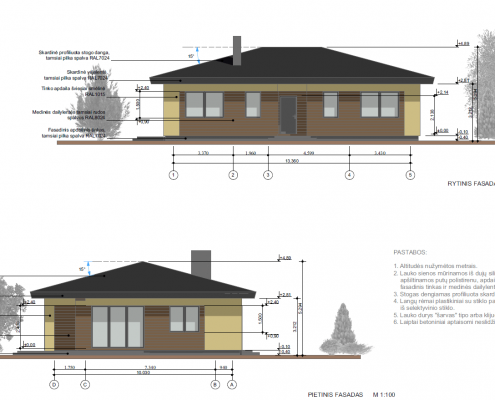 Sava Architektūra namų projektai - 1 fasadai 2