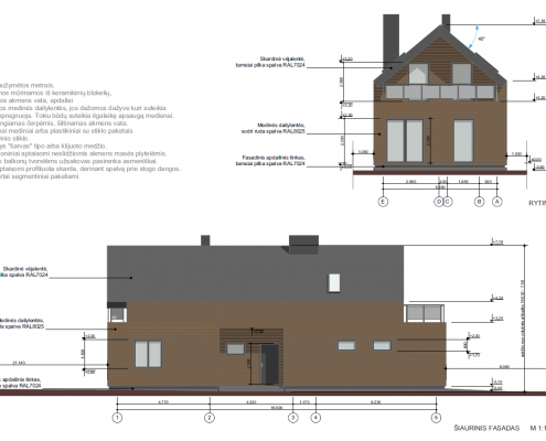 Sava Architektūra namų projektai - 2 fasadai 2