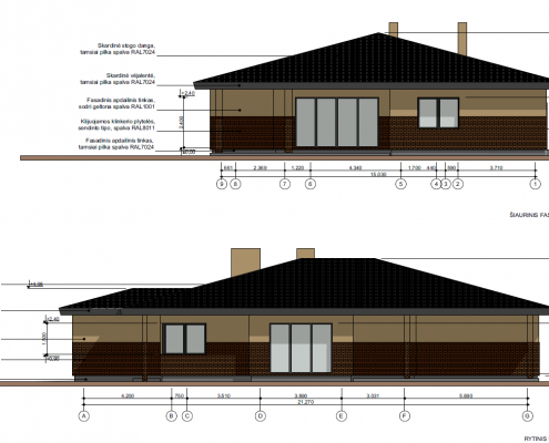 Sava Architektūra namų projektai - 5 fasadai