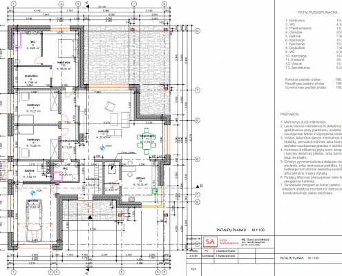 Sava Architektūra namų projektai - 5 planai