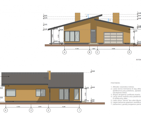 Sava Architektūra namų projektai - 6 fasadai 2