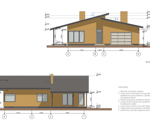 Sava Architektūra namų projektai - 6 fasadai