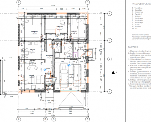 Sava Architektūra namų projektai - 6 planai