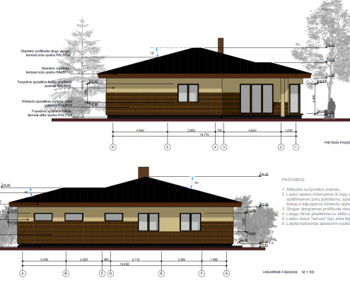 Sava Architektūra namų projektai - 7 fasadai